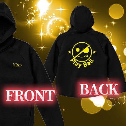 【PLAY BALLシリーズ】フード付きスウェットパーカー　スペシャルニットタイプ　前ポケット付き (コピー)